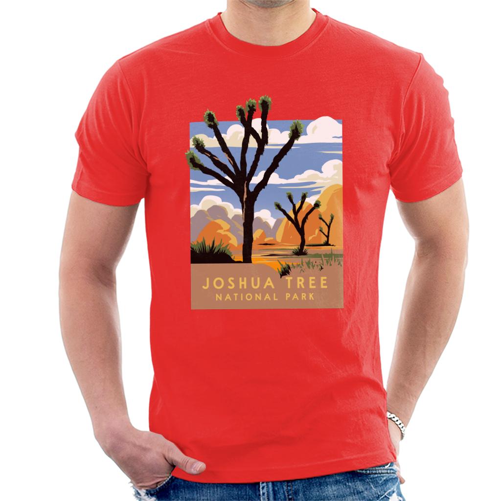 US National Parks Joshua Trees In The Distance Men's T-Shirt-ALL + EVERY