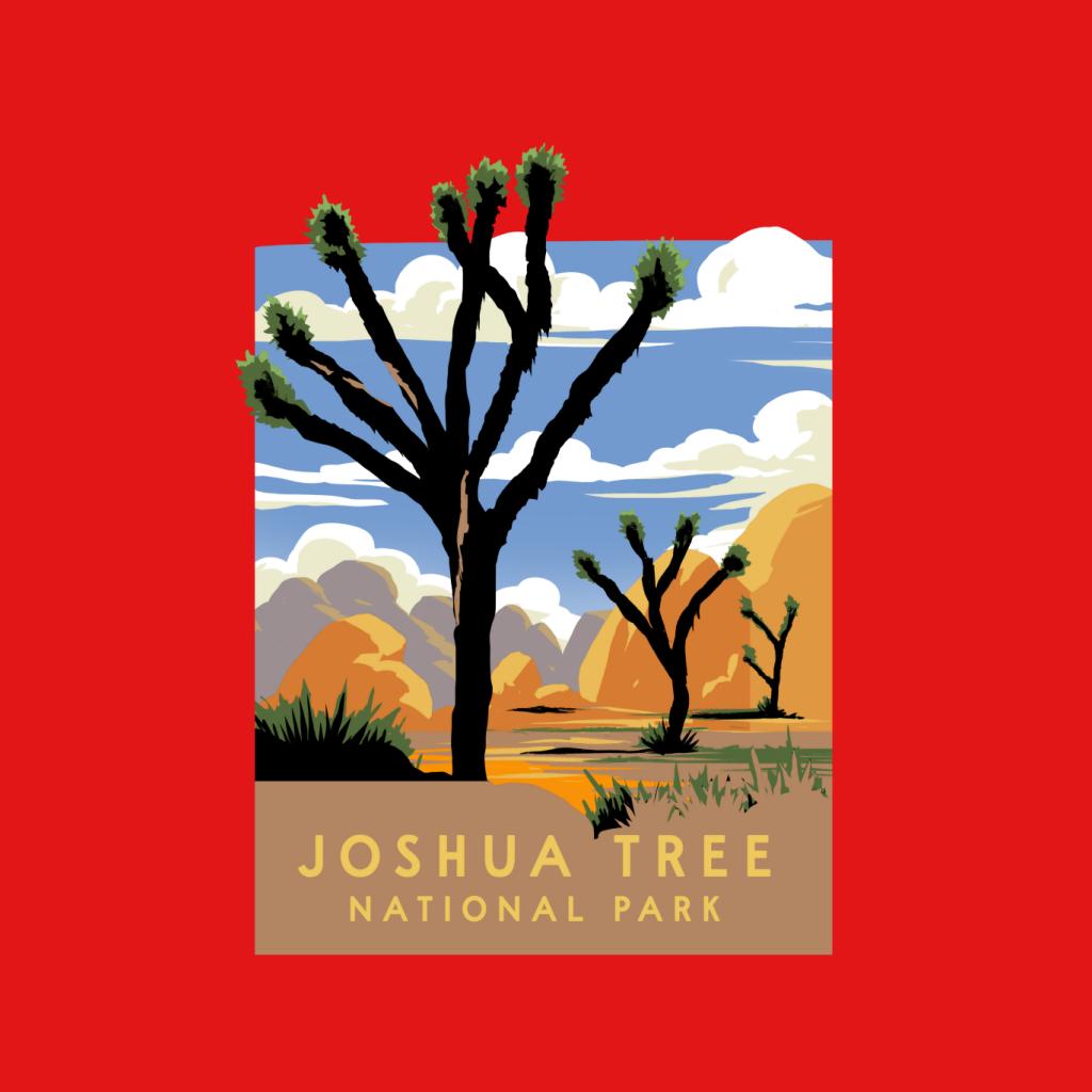 US National Parks Joshua Trees In The Distance Men's T-Shirt-ALL + EVERY