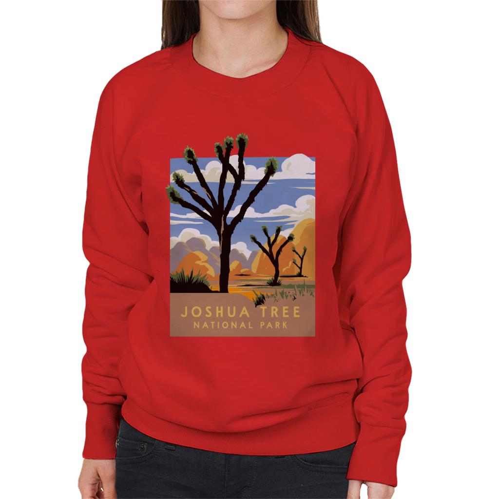 US National Parks Joshua Trees In The Distance Women's Sweatshirt-ALL + EVERY