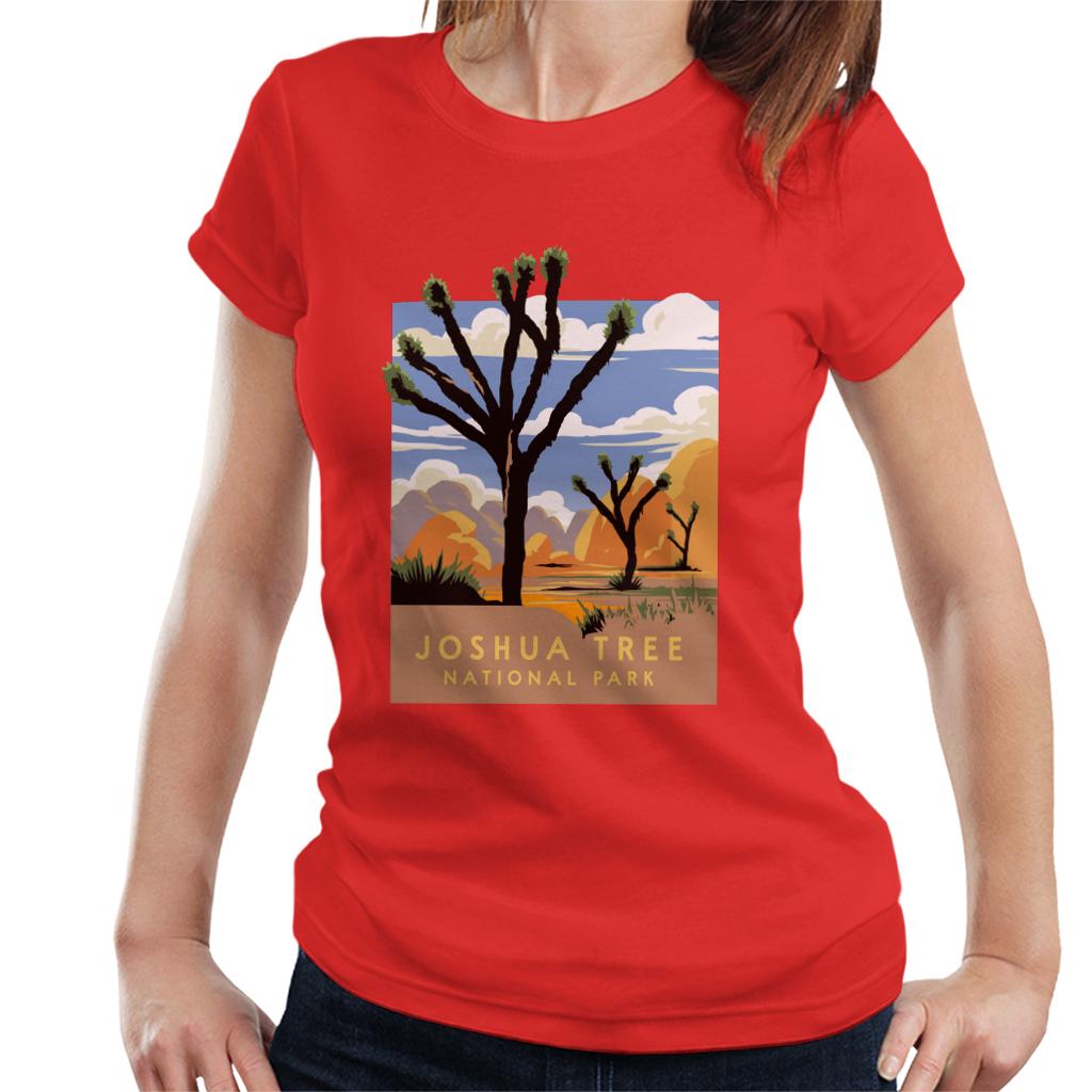 US National Parks Joshua Trees In The Distance Women's T-Shirt-ALL + EVERY