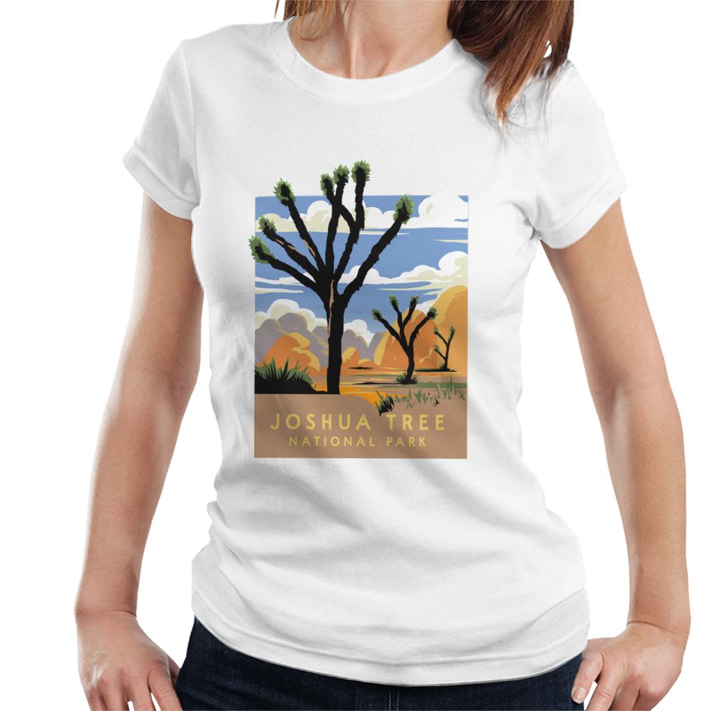 US National Parks Joshua Trees In The Distance Women's T-Shirt-ALL + EVERY