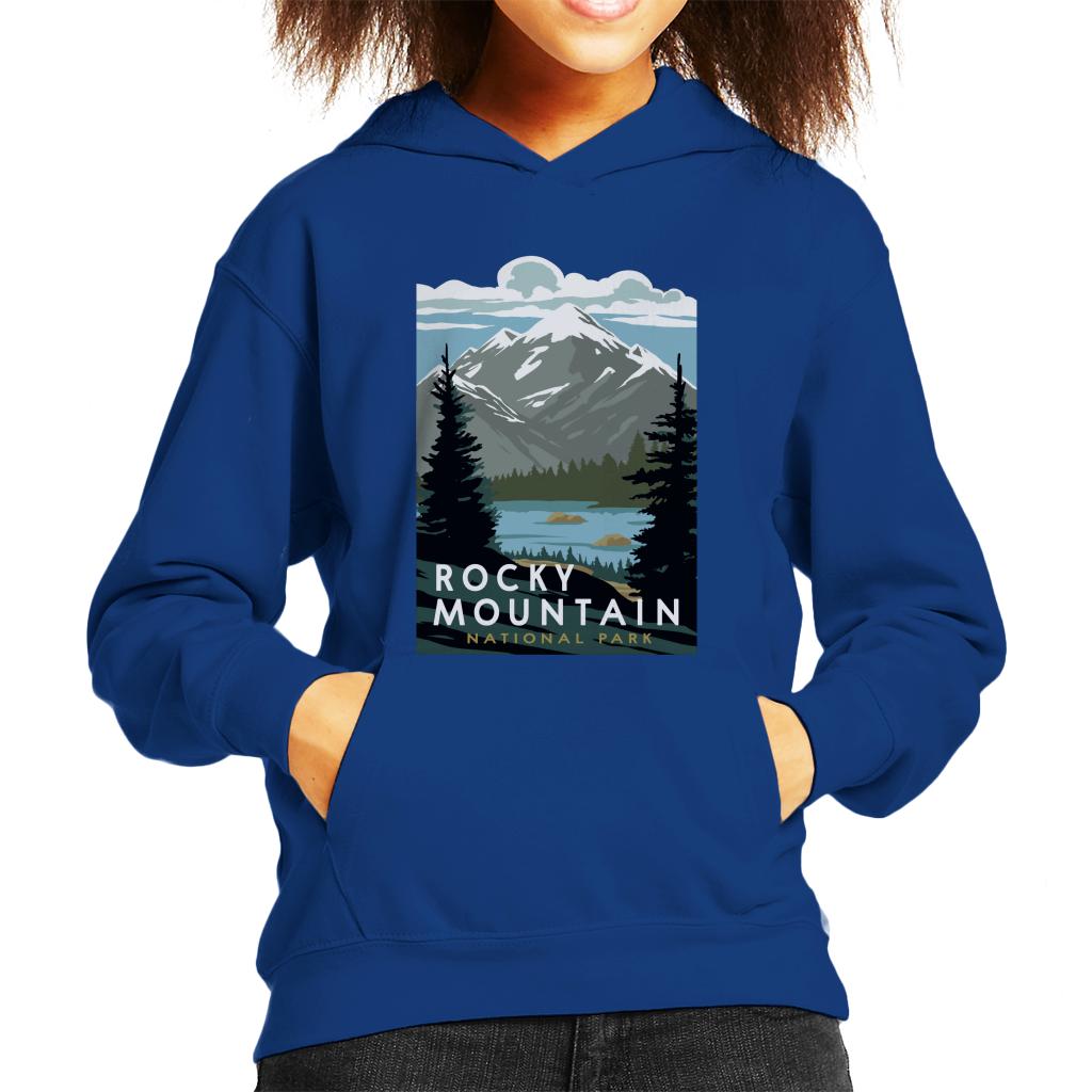 US National Parks Rocky Mountain National Park Kid's Hooded Sweatshirt-ALL + EVERY