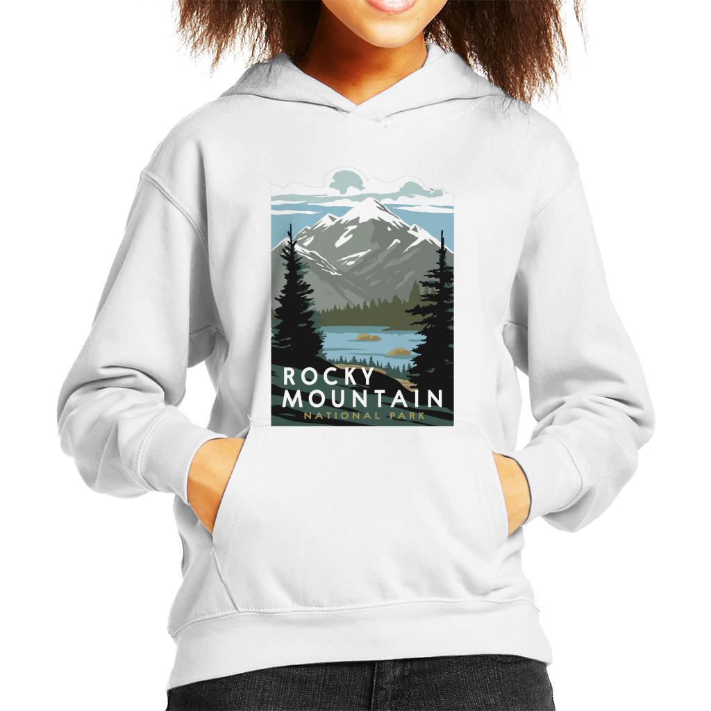 US National Parks Rocky Mountain National Park Kid's Hooded Sweatshirt-ALL + EVERY