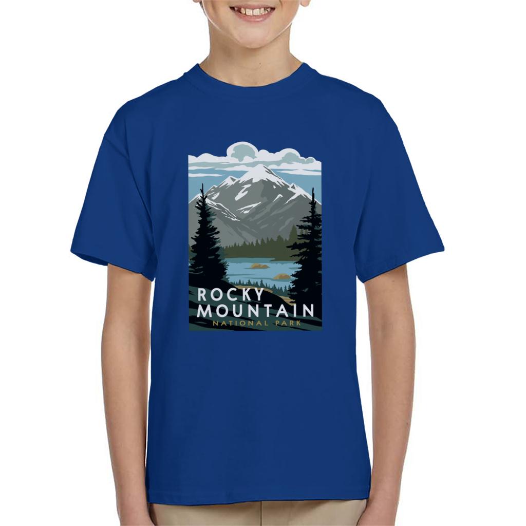 US National Parks Rocky Mountain National Park Kid's T-Shirt-ALL + EVERY