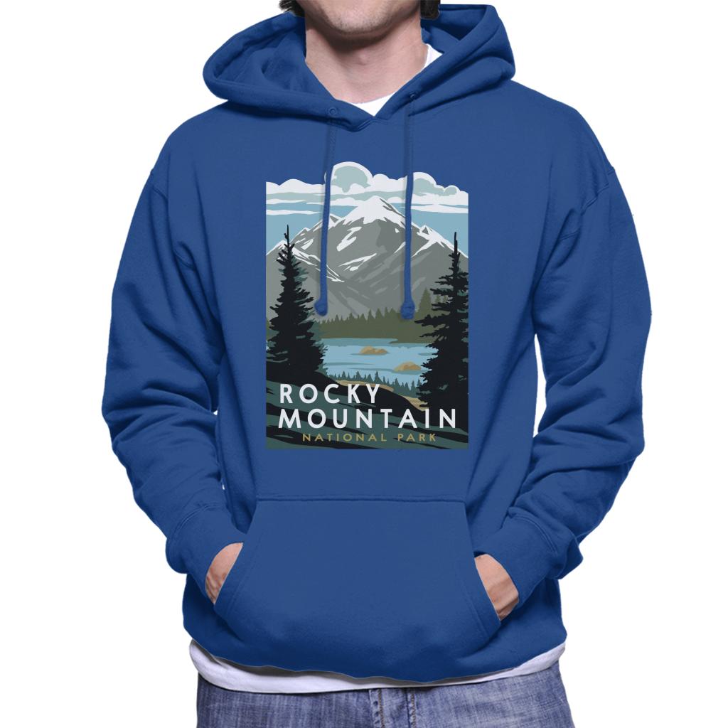 US National Parks Rocky Mountain National Park Men's Hooded Sweatshirt-ALL + EVERY