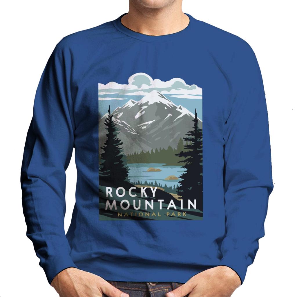 US National Parks Rocky Mountain National Park Men's Sweatshirt-ALL + EVERY