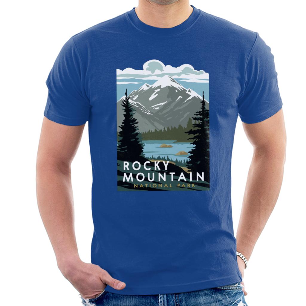 US National Parks Rocky Mountain National Park Men's T-Shirt-ALL + EVERY