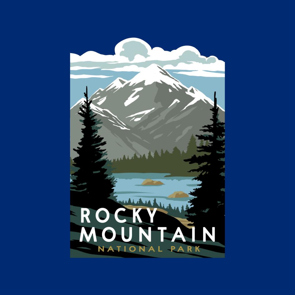 US National Parks Rocky Mountain National Park Men's T-Shirt-ALL + EVERY