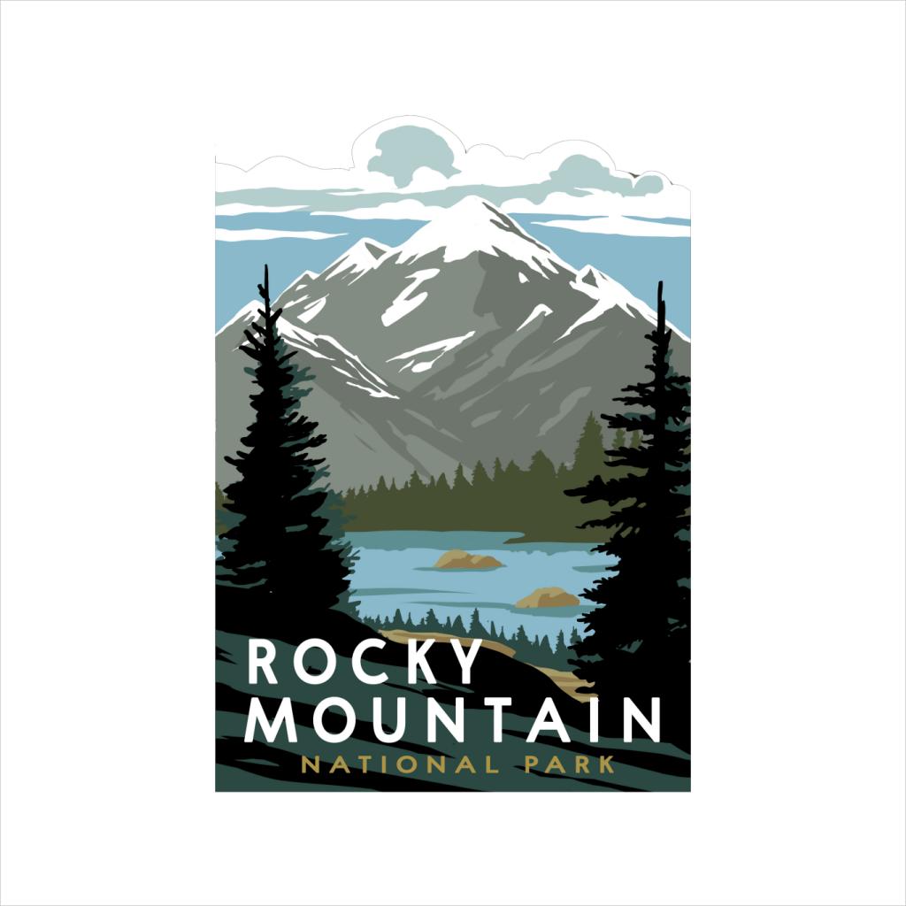 US National Parks Rocky Mountain National Park Men's T-Shirt-ALL + EVERY