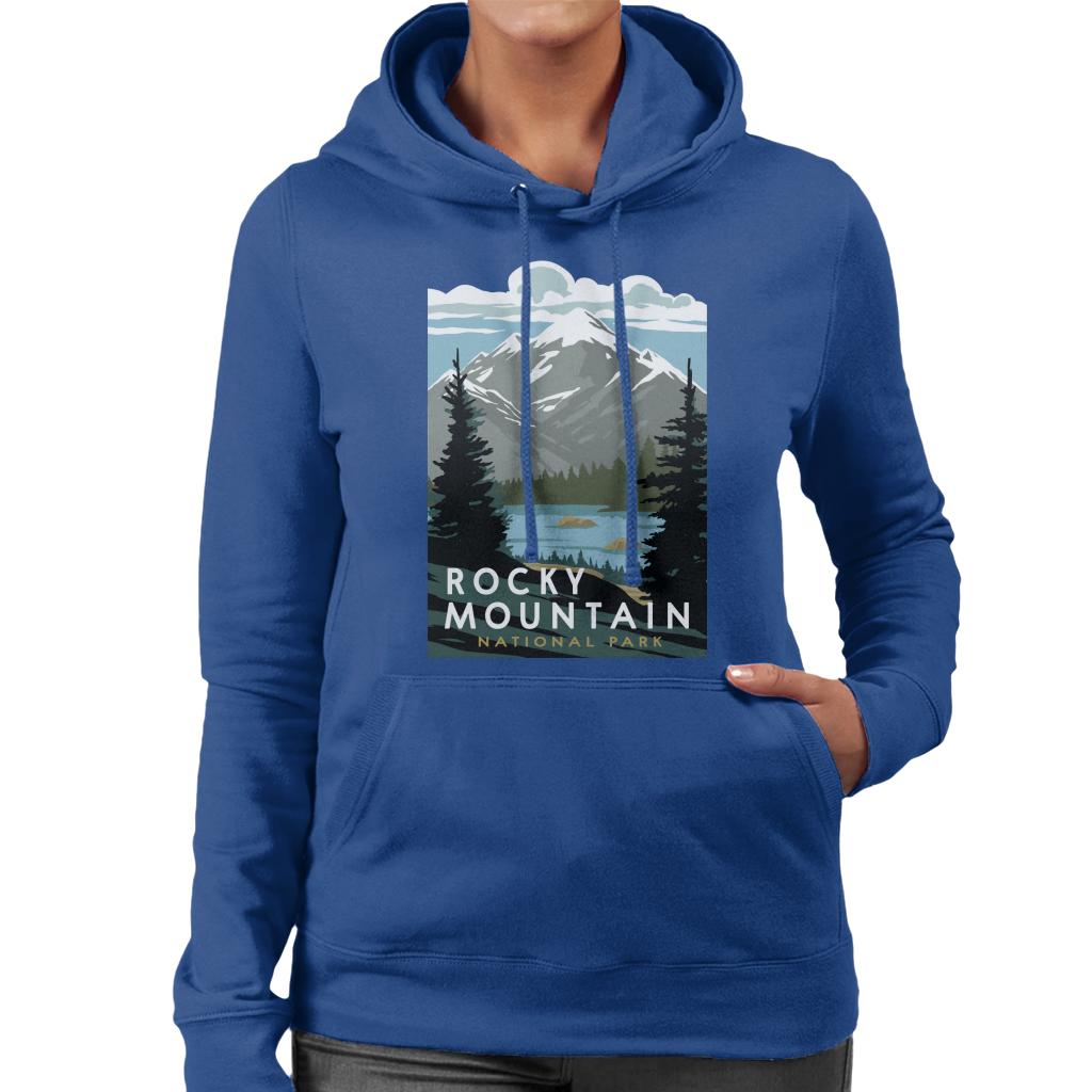 US National Parks Rocky Mountain National Park Women's Hooded Sweatshirt-ALL + EVERY