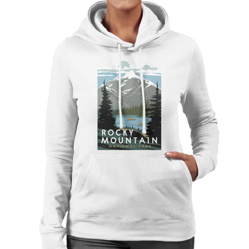 US National Parks Rocky Mountain National Park Women's Hooded Sweatshirt-ALL + EVERY