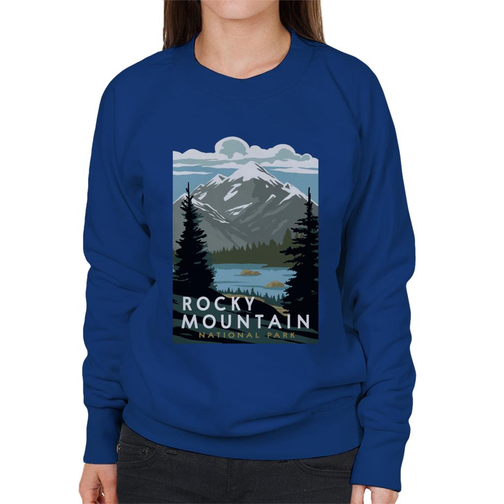 US National Parks Rocky Mountain National Park Women's Sweatshirt-ALL + EVERY