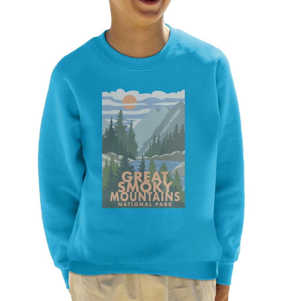 US National Parks Great Smoky Mountains Kid's Sweatshirt-ALL + EVERY