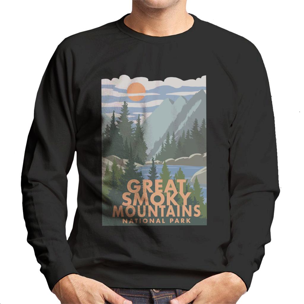 US National Parks Great Smoky Mountains Men's Sweatshirt-ALL + EVERY