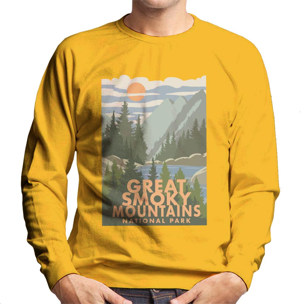 US National Parks Great Smoky Mountains Men's Sweatshirt-ALL + EVERY