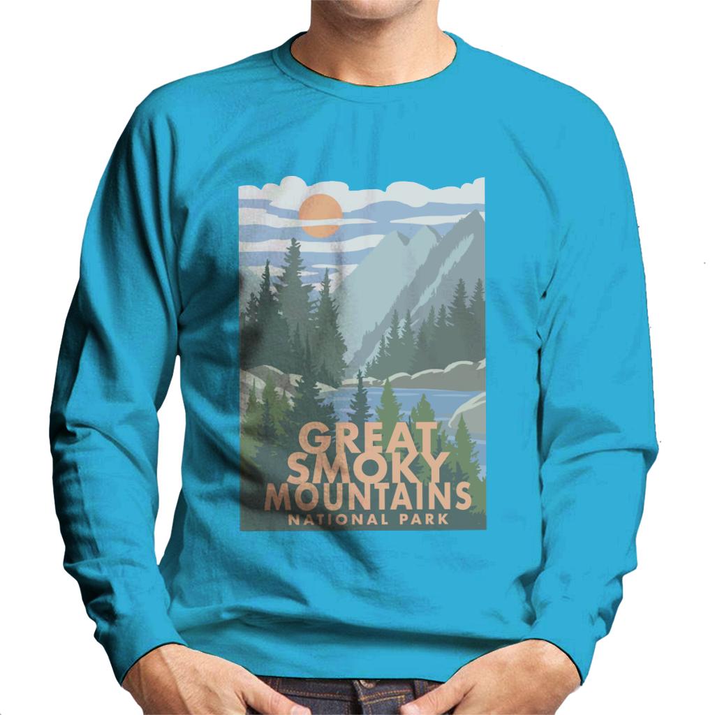 US National Parks Great Smoky Mountains Men's Sweatshirt-ALL + EVERY