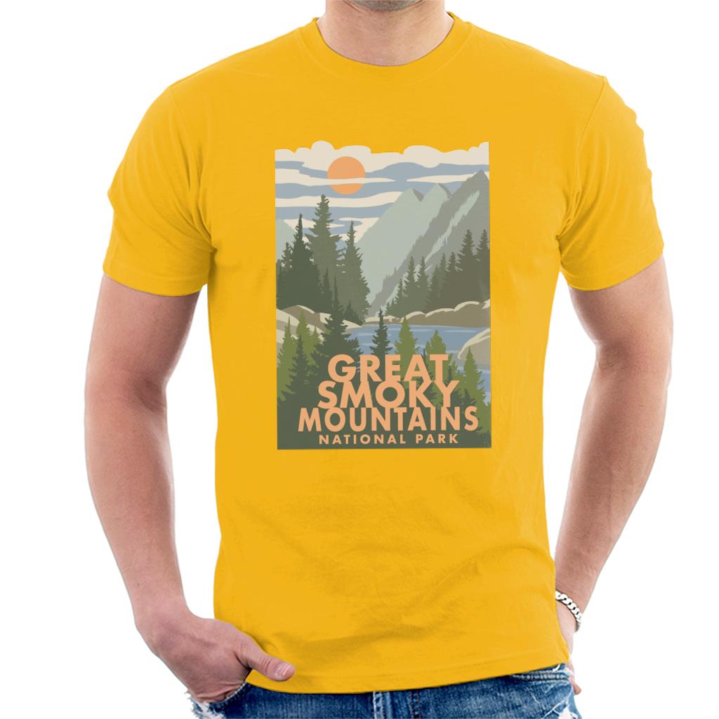 US National Parks Great Smoky Mountains Men's T-Shirt-ALL + EVERY