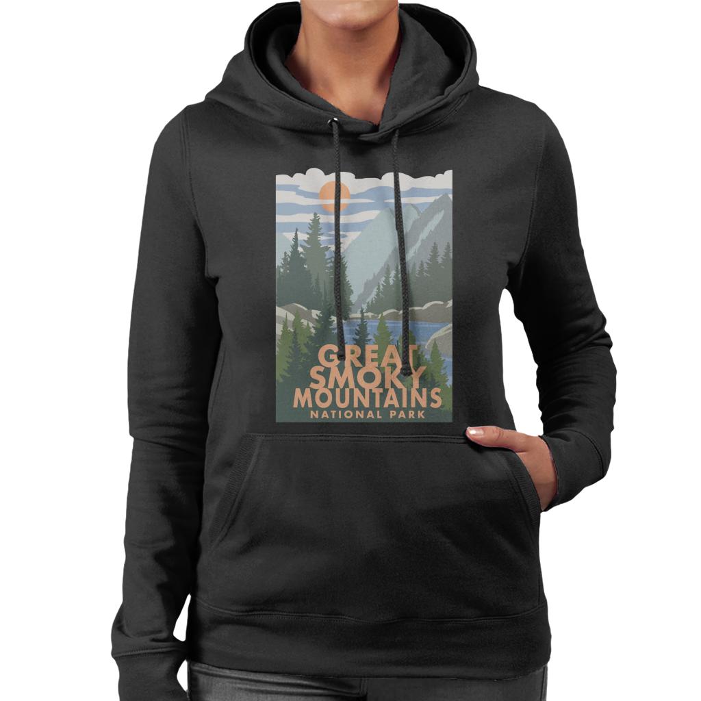 US National Parks Great Smoky Mountains Women's Hooded Sweatshirt-ALL + EVERY