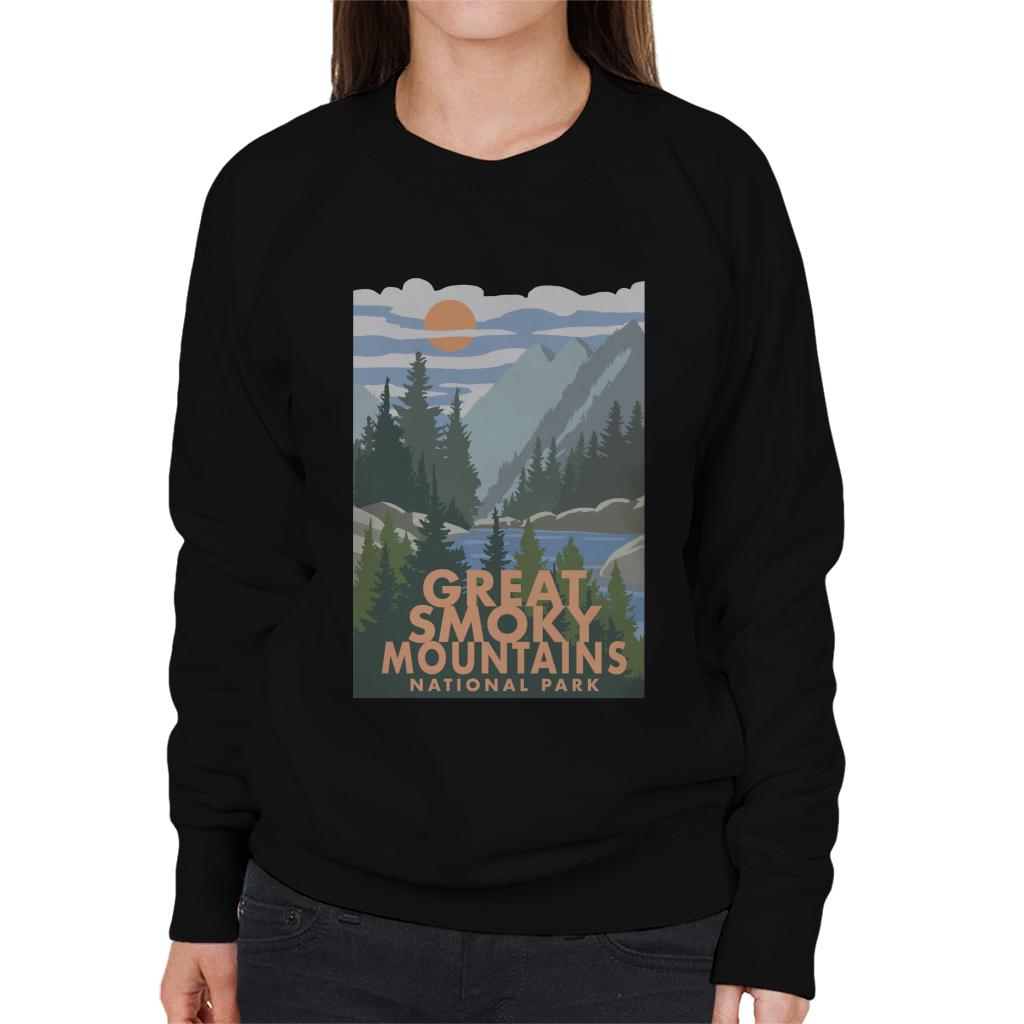 US National Parks Great Smoky Mountains Women's Sweatshirt-ALL + EVERY