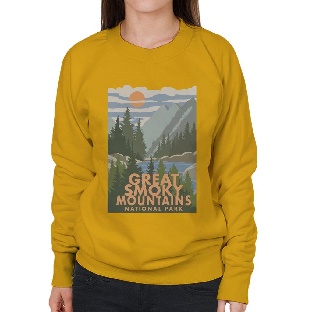 US National Parks Great Smoky Mountains Women's Sweatshirt-ALL + EVERY