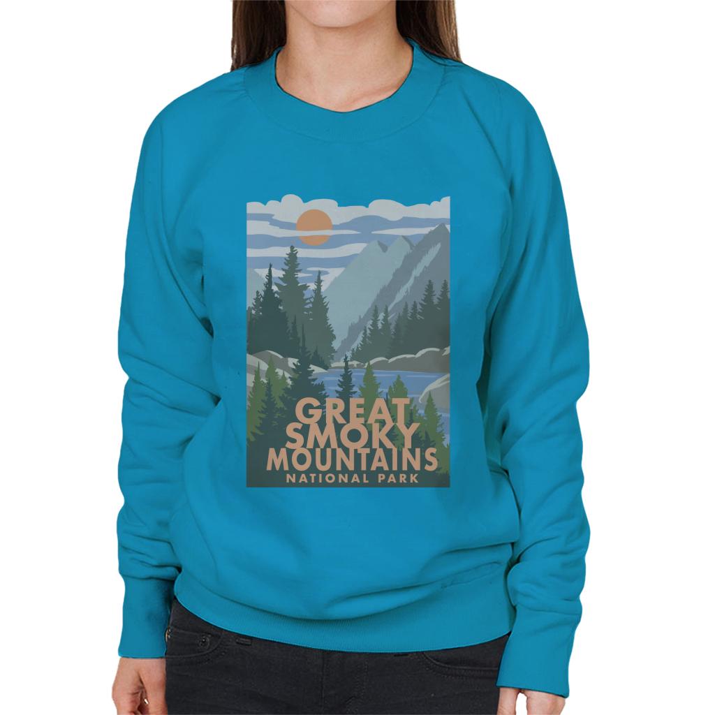 US National Parks Great Smoky Mountains Women's Sweatshirt-ALL + EVERY