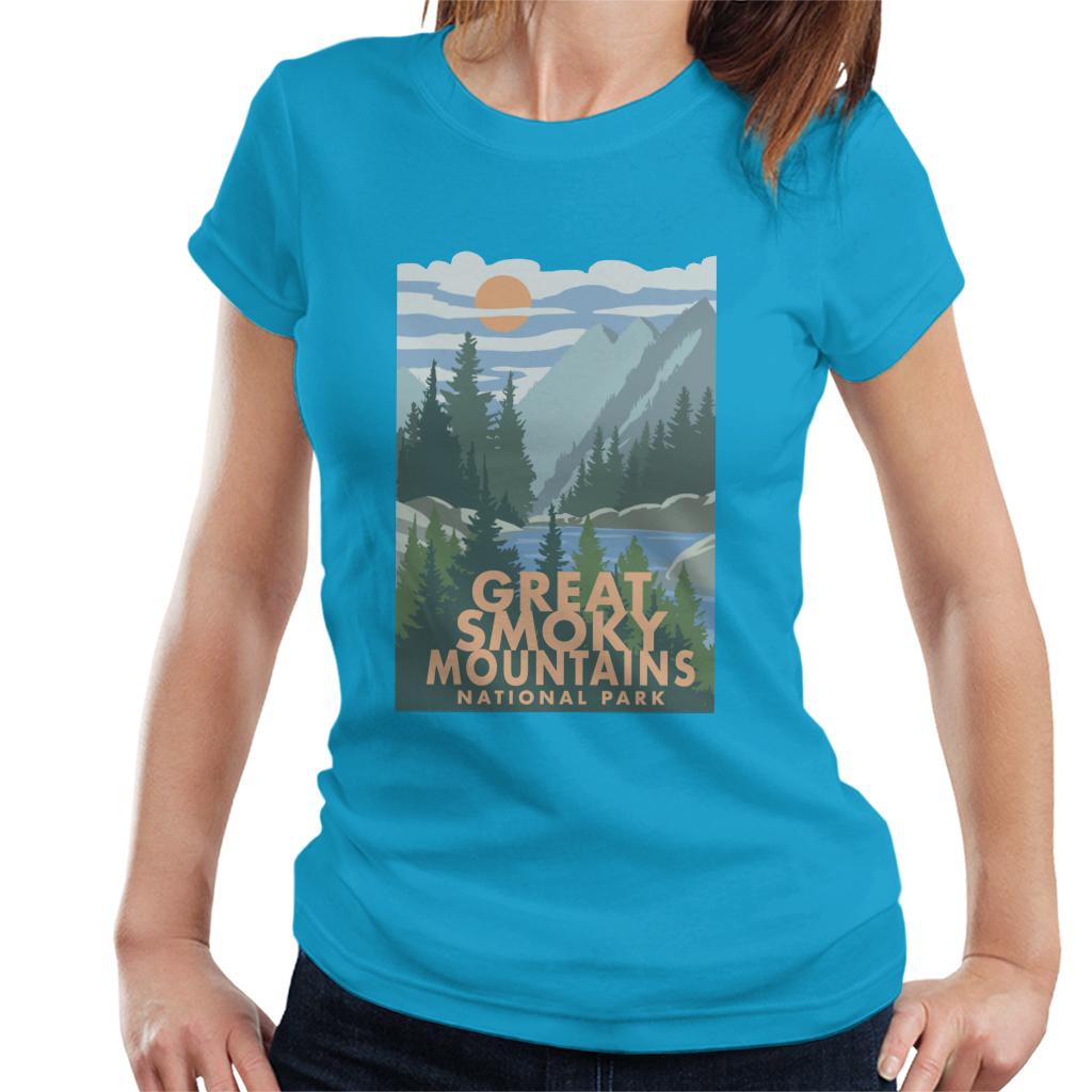 US National Parks Great Smoky Mountains Women's T-Shirt-ALL + EVERY