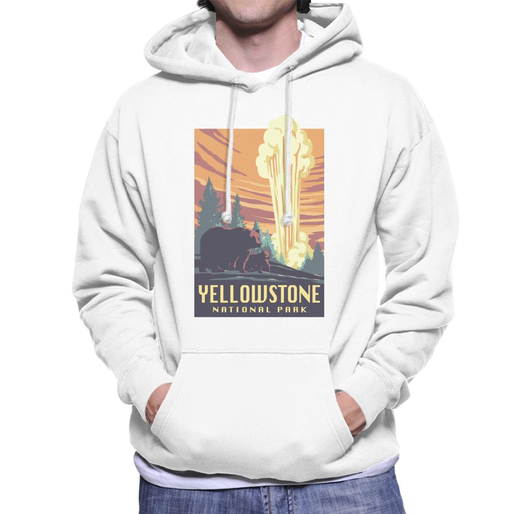 US National Parks Yellowstone Men's Hooded Sweatshirt-ALL + EVERY