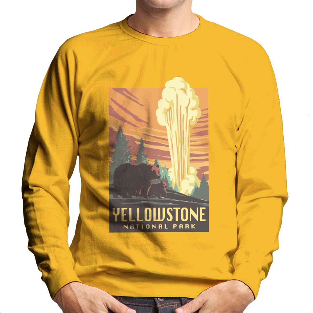 US National Parks Yellowstone Men's Sweatshirt-ALL + EVERY