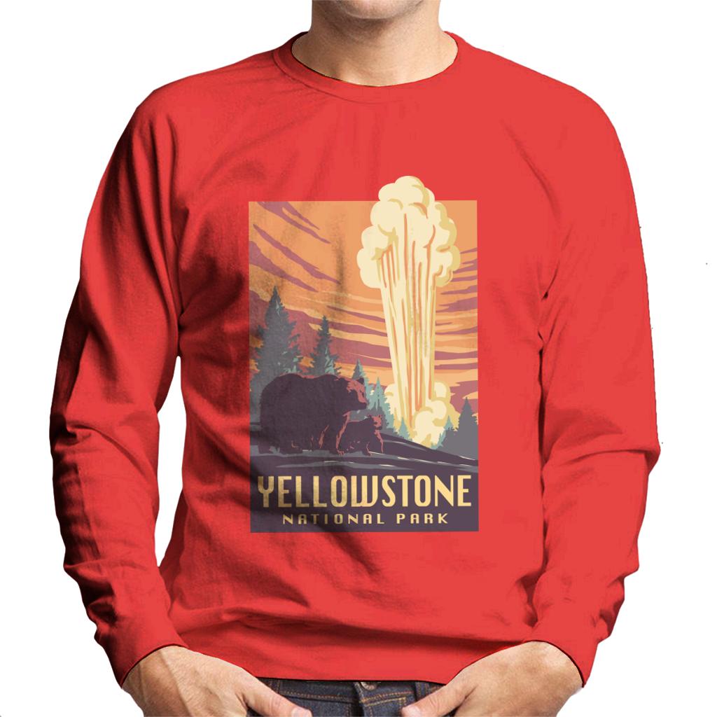 US National Parks Yellowstone Men's Sweatshirt-ALL + EVERY