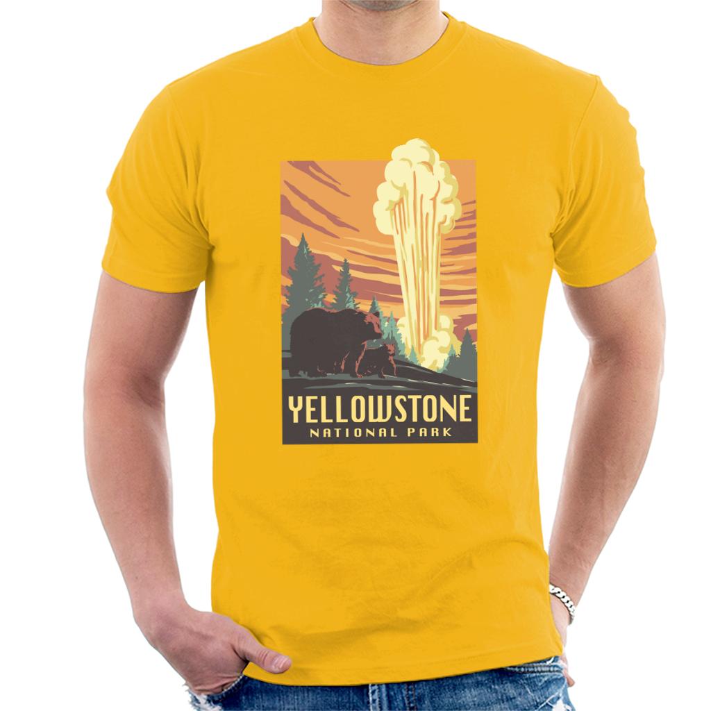 US National Parks Yellowstone Men's T-Shirt-ALL + EVERY