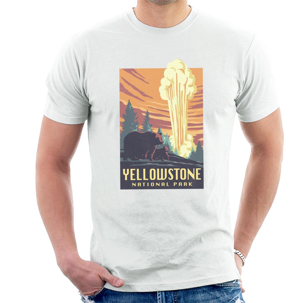 US National Parks Yellowstone Men's T-Shirt-ALL + EVERY