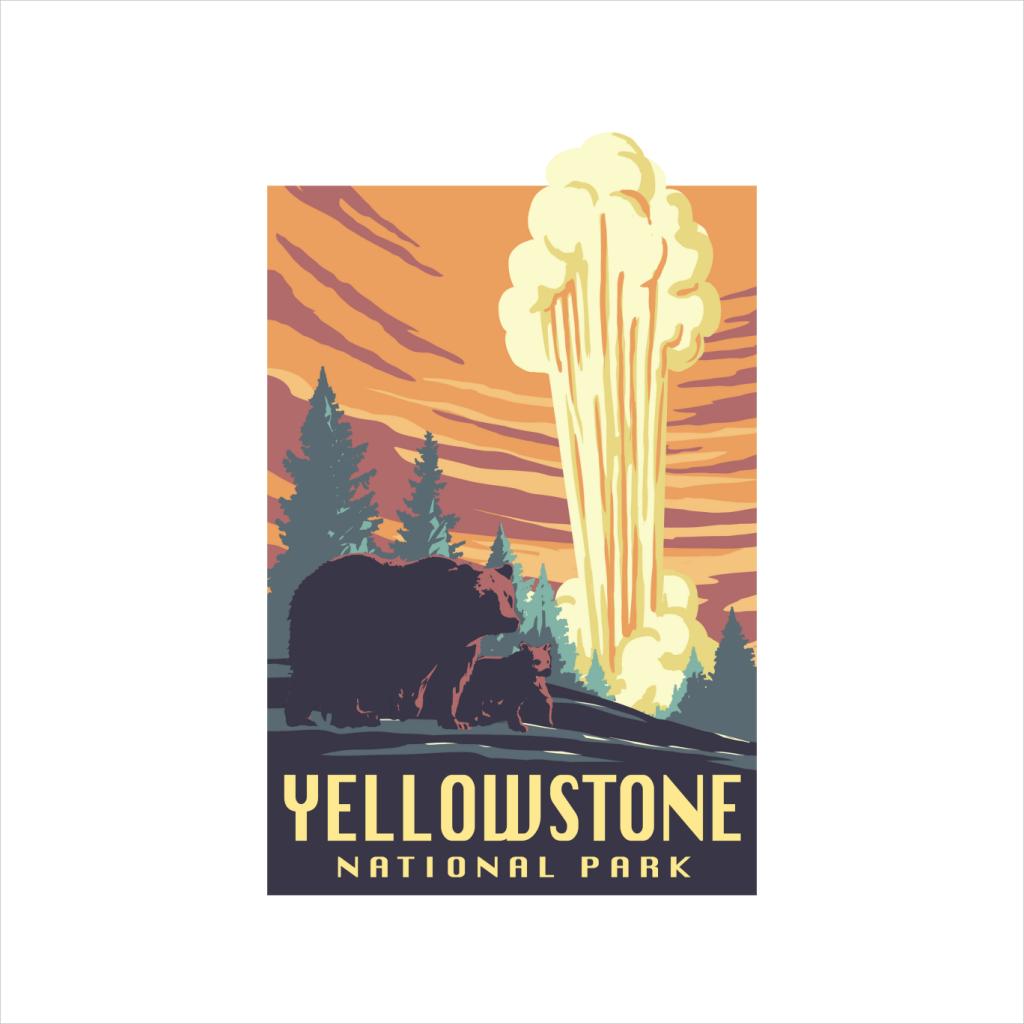 US National Parks Yellowstone Men's T-Shirt-ALL + EVERY