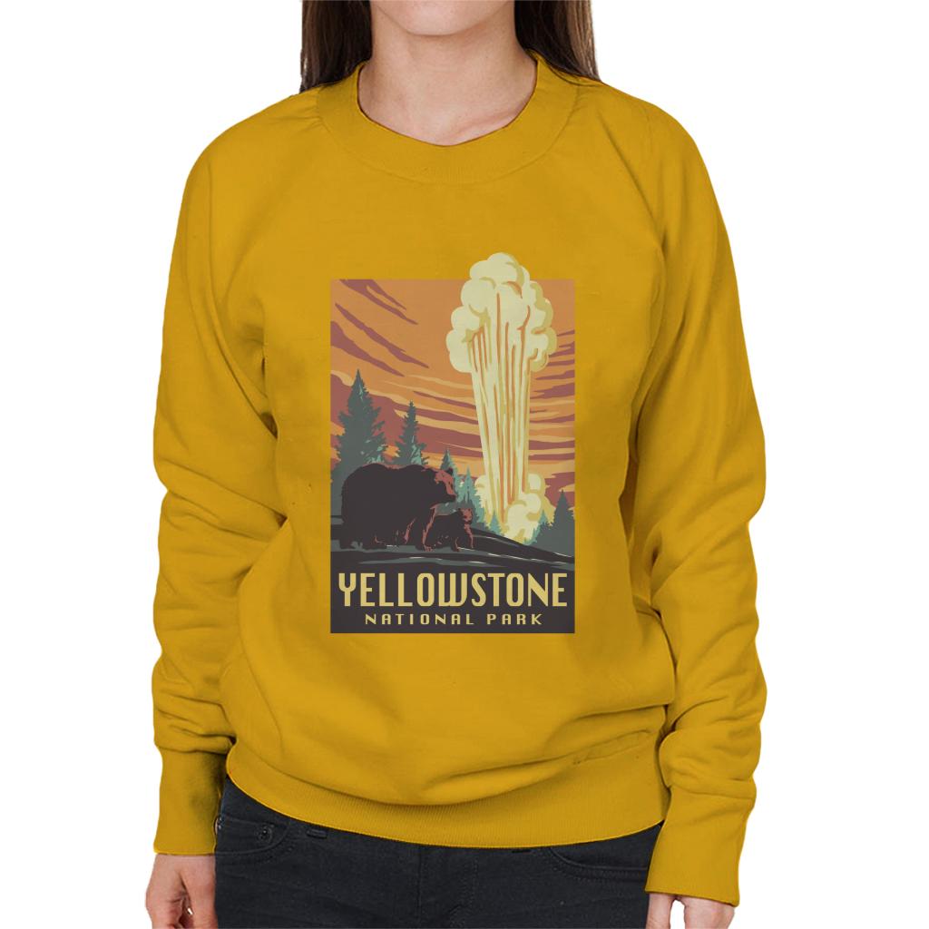 US National Parks Yellowstone Women's Sweatshirt-ALL + EVERY