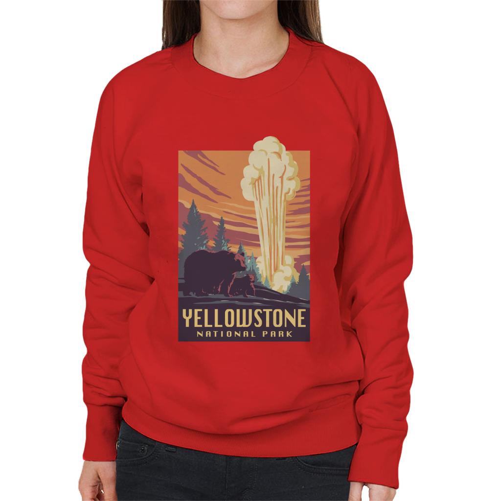 US National Parks Yellowstone Women's Sweatshirt-ALL + EVERY