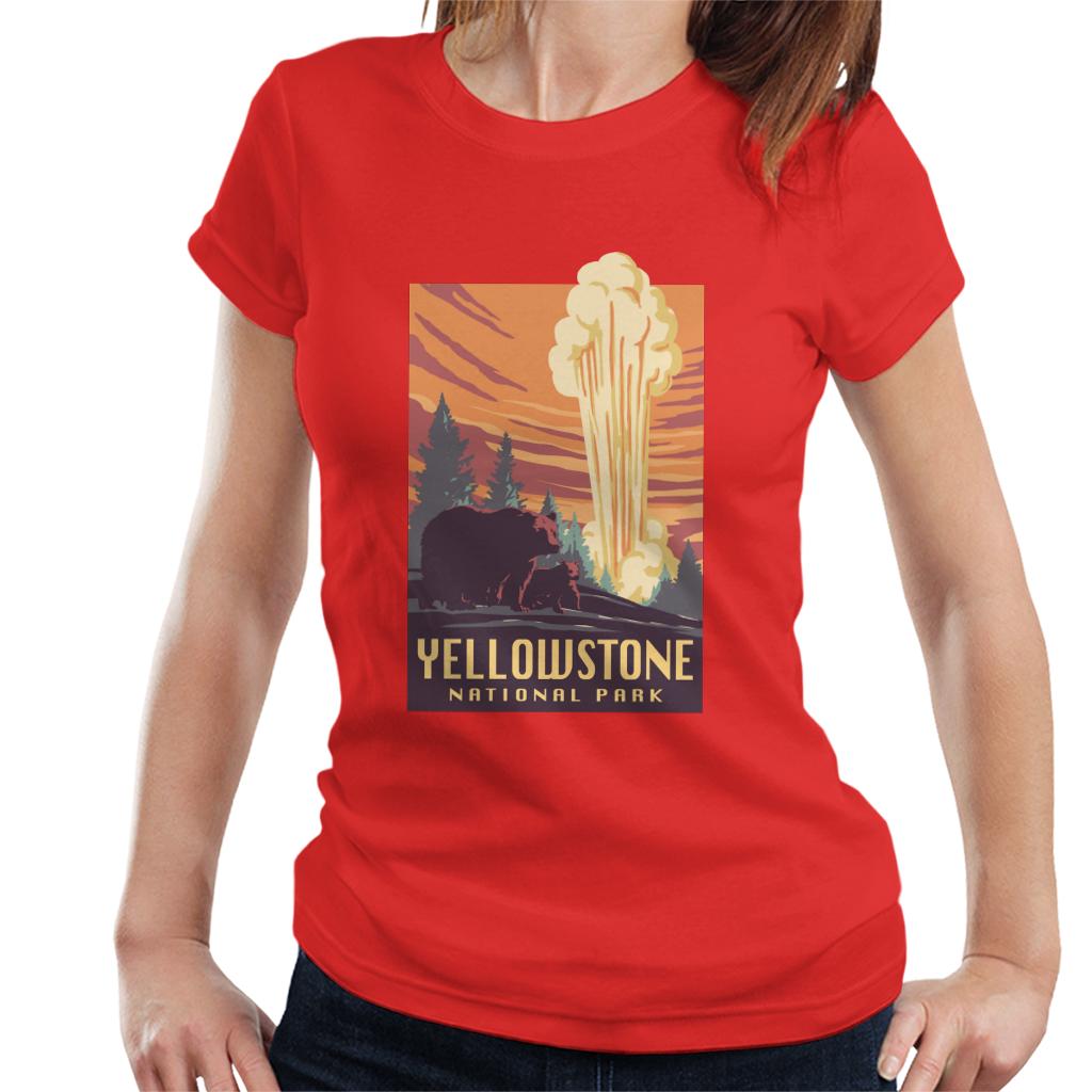 US National Parks Yellowstone Women's T-Shirt-ALL + EVERY