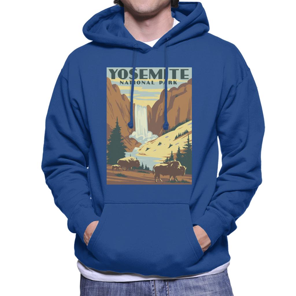 US National Parks Yosemite Waterfall Men's Hooded Sweatshirt-ALL + EVERY