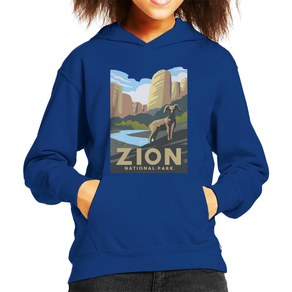 US National Parks Zion Kid's Hooded Sweatshirt-ALL + EVERY