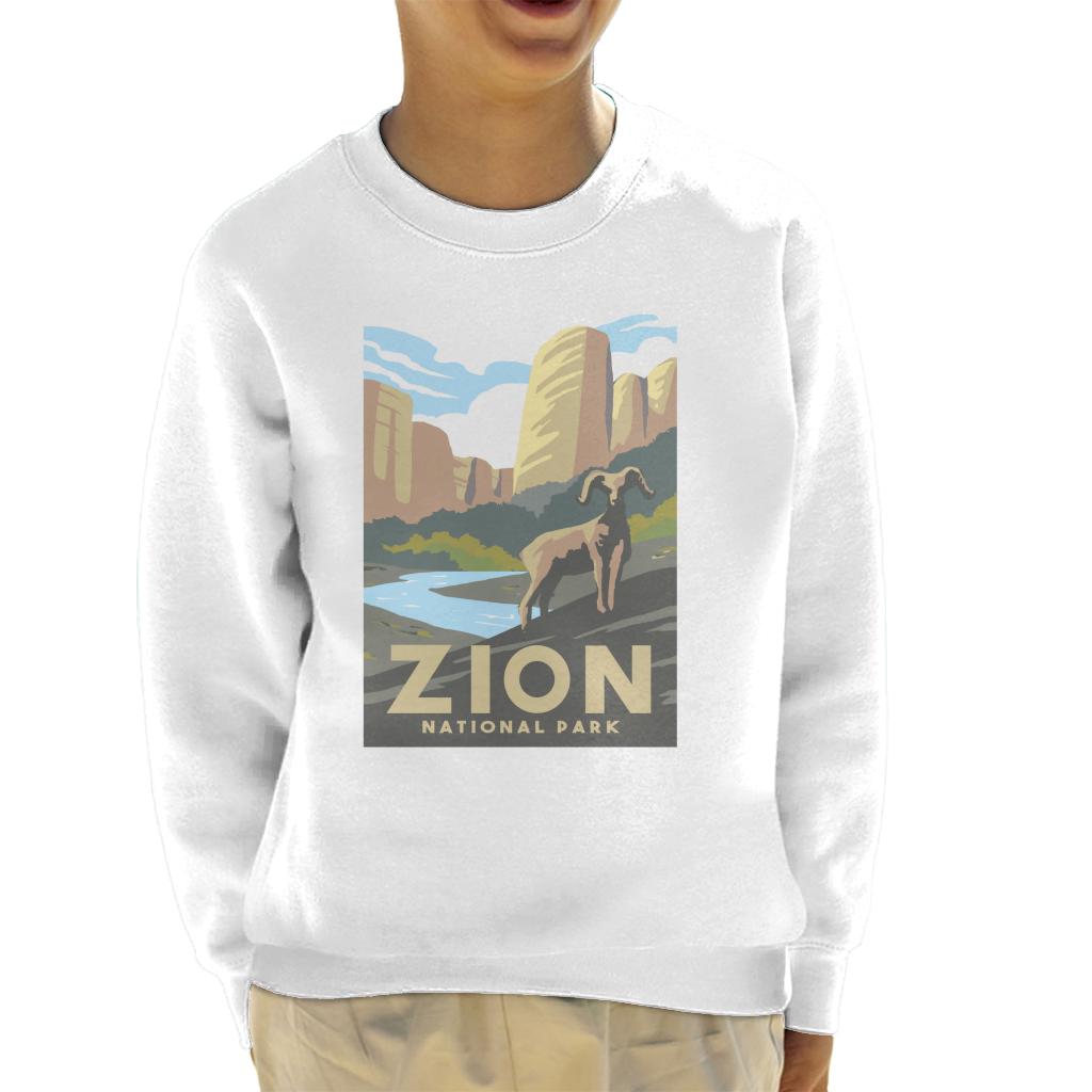 US National Parks Zion Kid's Sweatshirt-ALL + EVERY