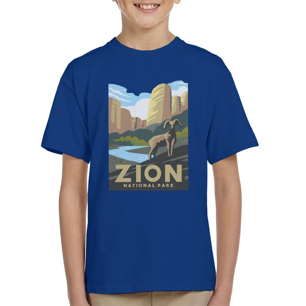 US National Parks Zion Kid's T-Shirt-ALL + EVERY