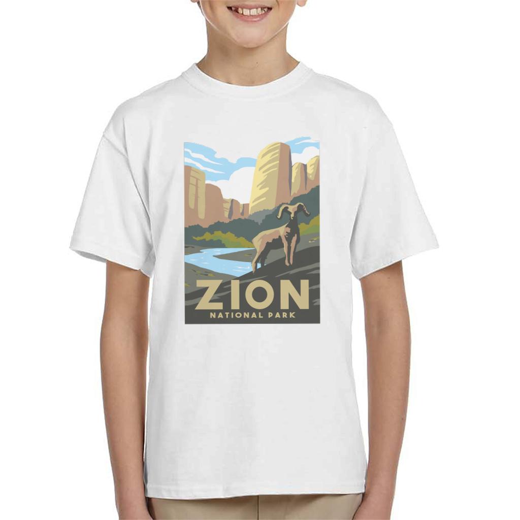 US National Parks Zion Kid's T-Shirt-ALL + EVERY