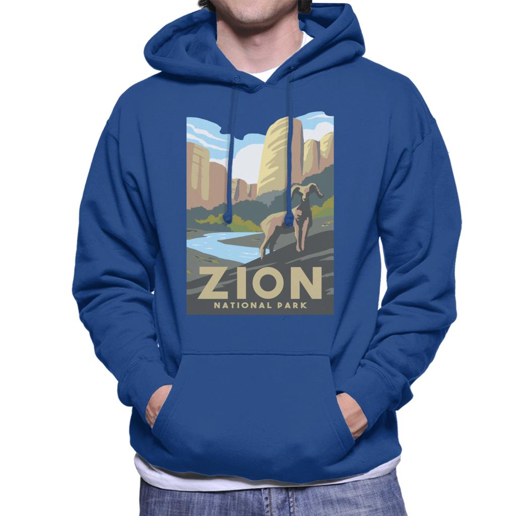 US National Parks Zion Men's Hooded Sweatshirt-ALL + EVERY