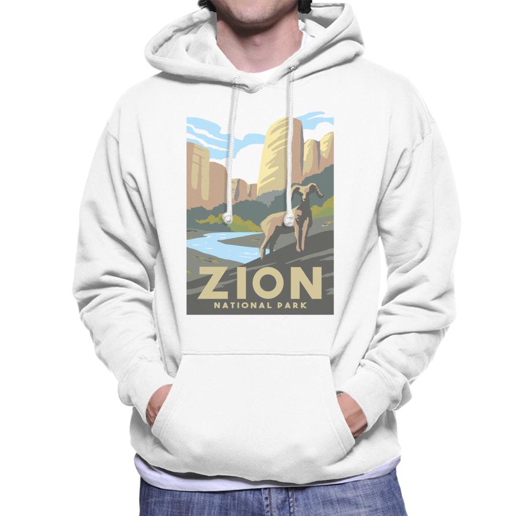 US National Parks Zion Men's Hooded Sweatshirt-ALL + EVERY