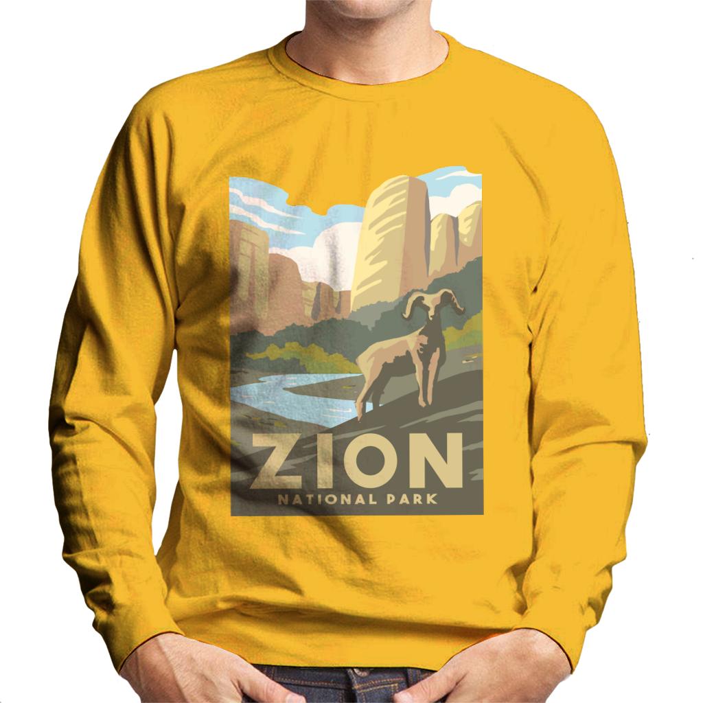 US National Parks Zion Men's Sweatshirt-ALL + EVERY