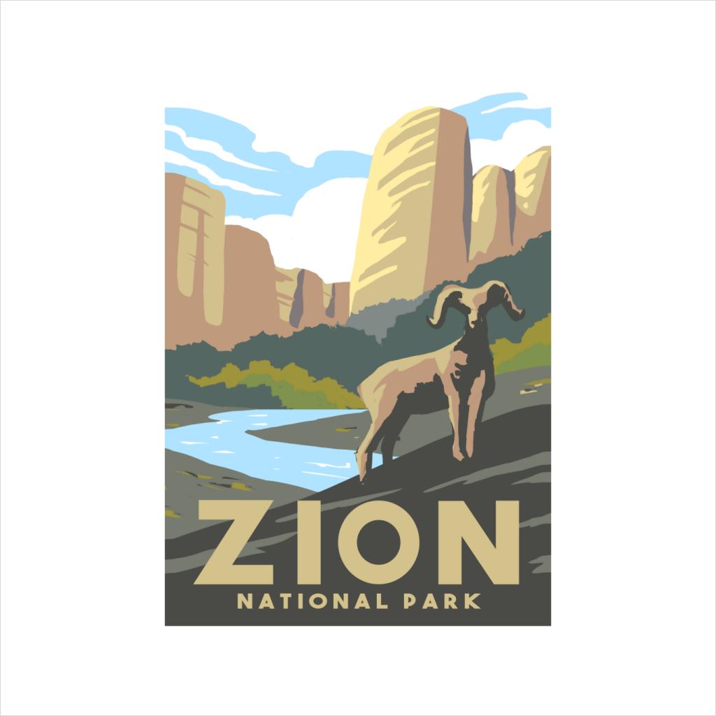 US National Parks Zion Men's T-Shirt-ALL + EVERY