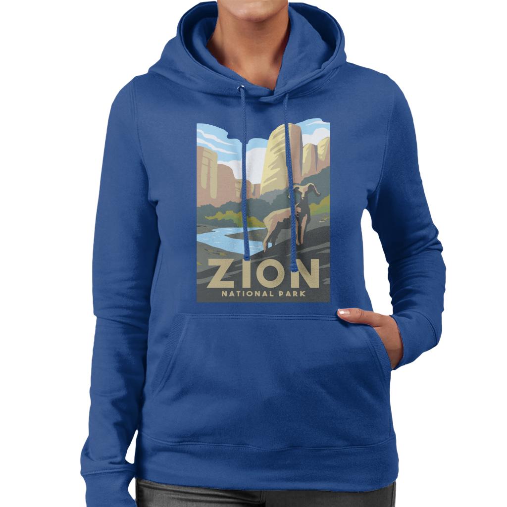 US National Parks Zion Women's Hooded Sweatshirt-ALL + EVERY