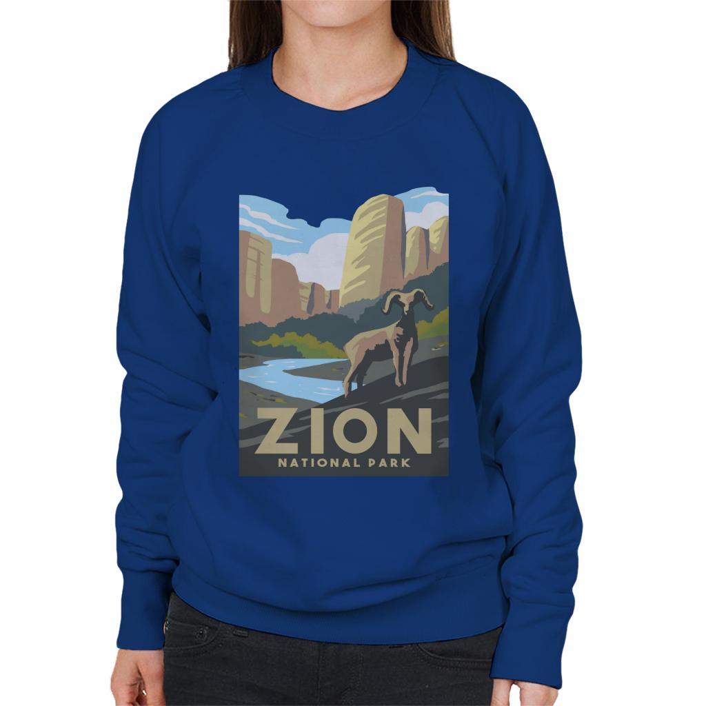 US National Parks Zion Women's Sweatshirt-ALL + EVERY