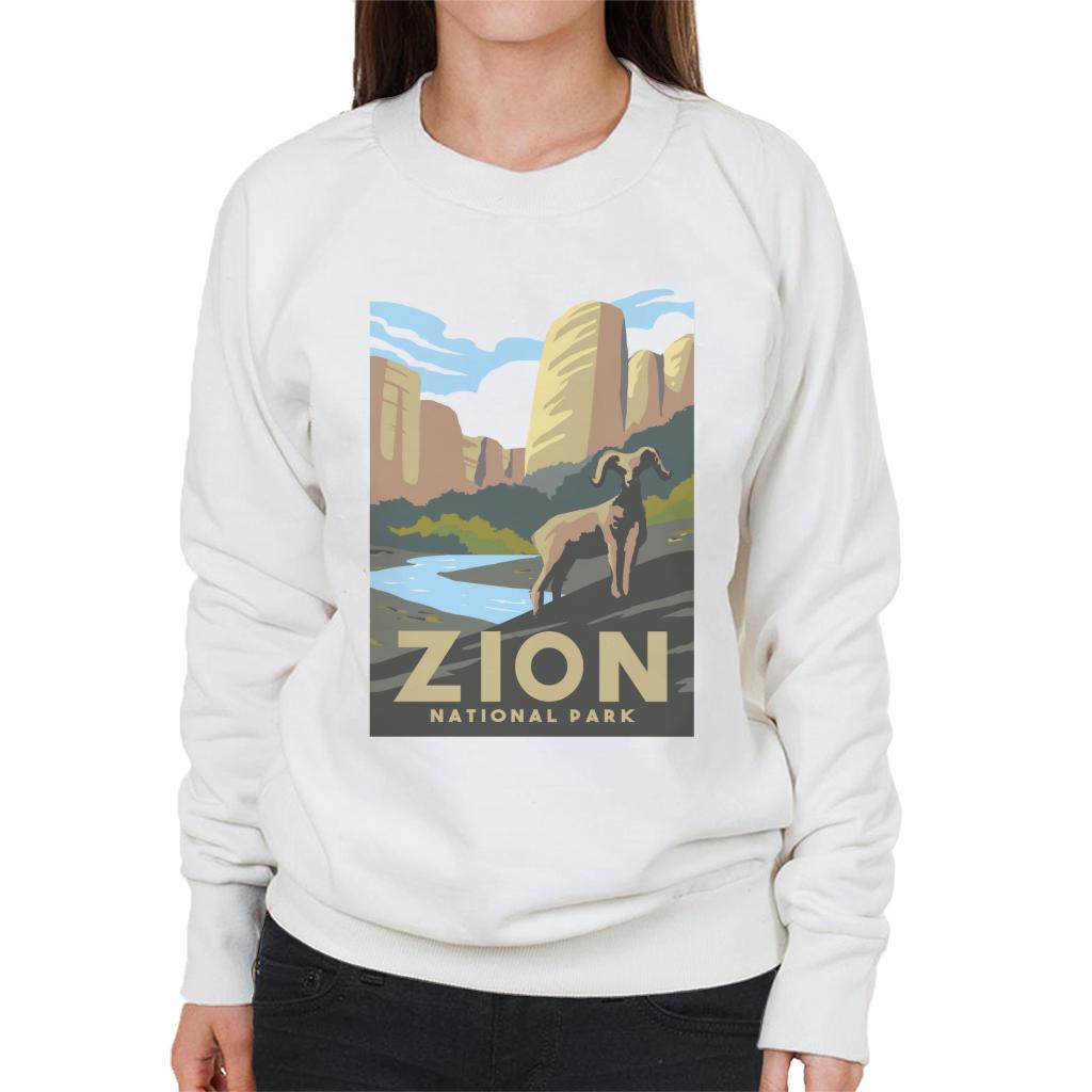 US National Parks Zion Women's Sweatshirt-ALL + EVERY