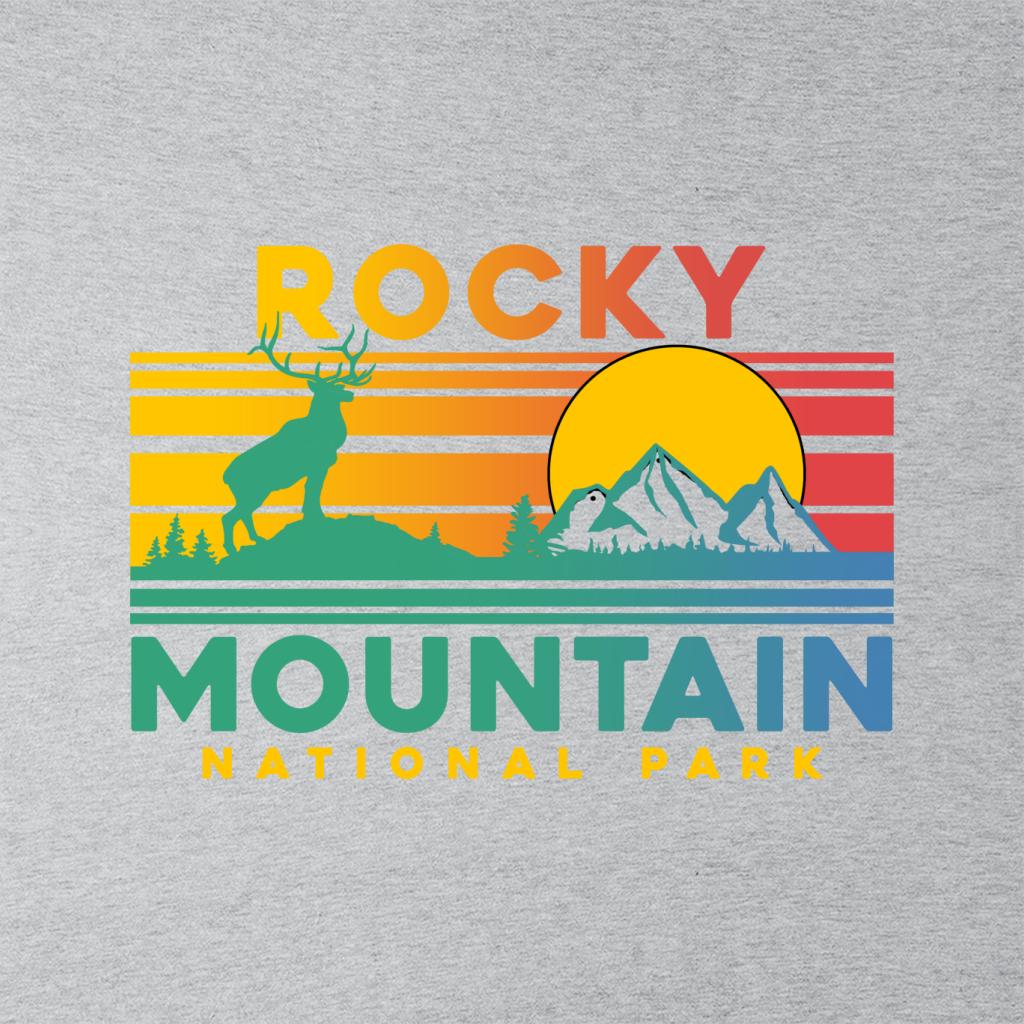 US National Parks Rocky Mountain Sunset Men's T-Shirt-ALL + EVERY