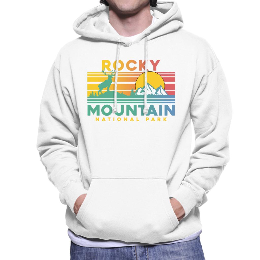 US National Parks Rocky Mountain Sunset Men's Hooded Sweatshirt-ALL + EVERY