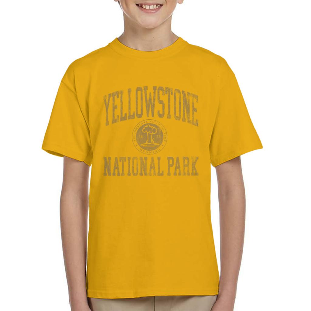 US National Parks Yellowstone Wyoming Kid's T-Shirt-ALL + EVERY